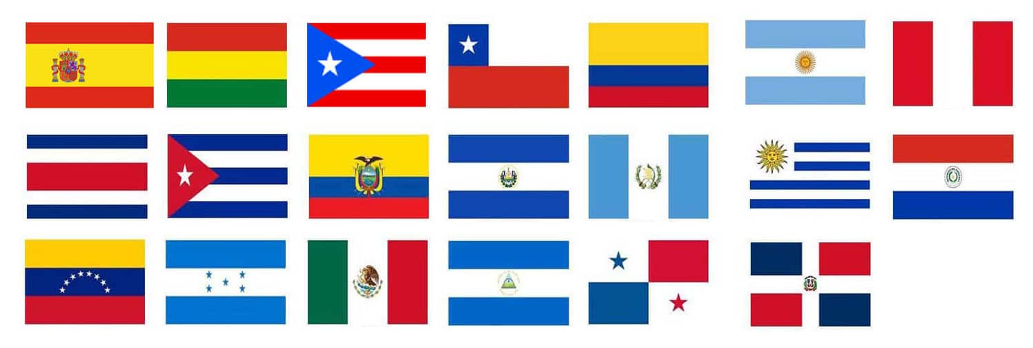 Banderas De Paises Hispanos